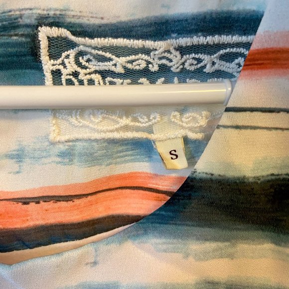 NWOT Blue/Orange Stripe Pink Martini Dress - Picture 4 of 4